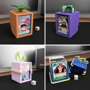 One Piece Deckbox Devil Fruit Pack: Holds mini snap - Display Window - 3mf