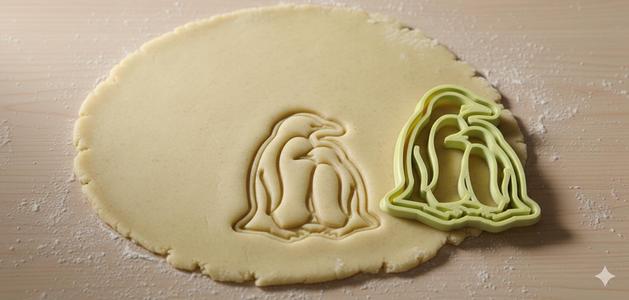 Penguin Family Cookie Cutter