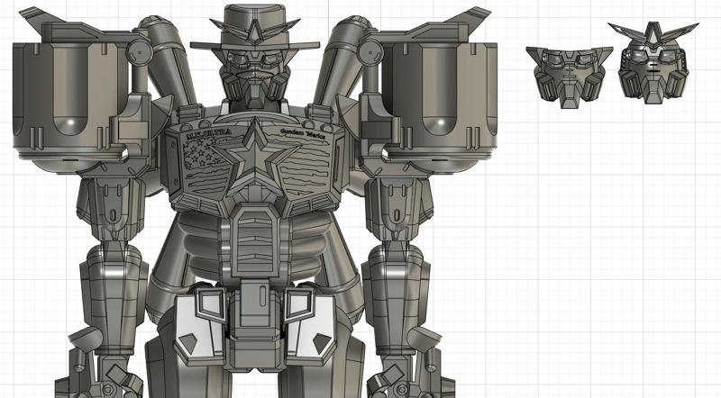 G Gundam, Gundam America Fan Build