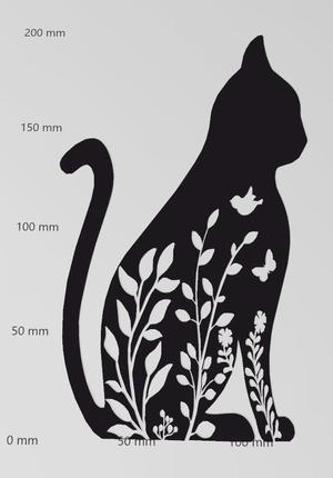 Wandtattoo schöne Katze