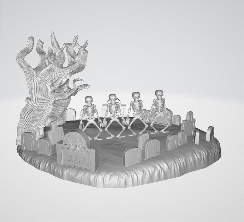 The Skeleton Dance Diorama