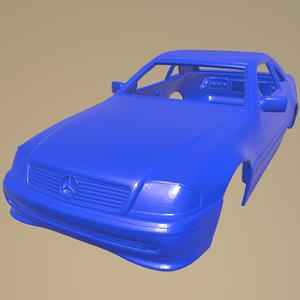 MERCEDES BENZ SLCLASS R129 2002 PRINTABLE CAR BODY