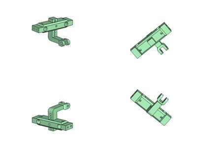 Axial SCX10 Trailer Hitch Bumper mount Scaler Crawler