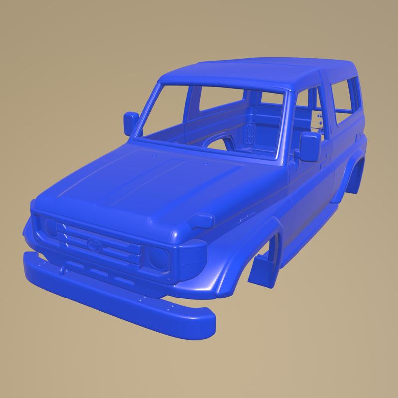 TOYOTA LAND CRUISER J70 3 DOORS 1990 PRINTABLE CAR BODY