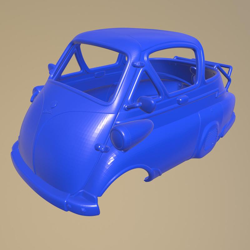 BMW Isetta 250 1955 printable car body