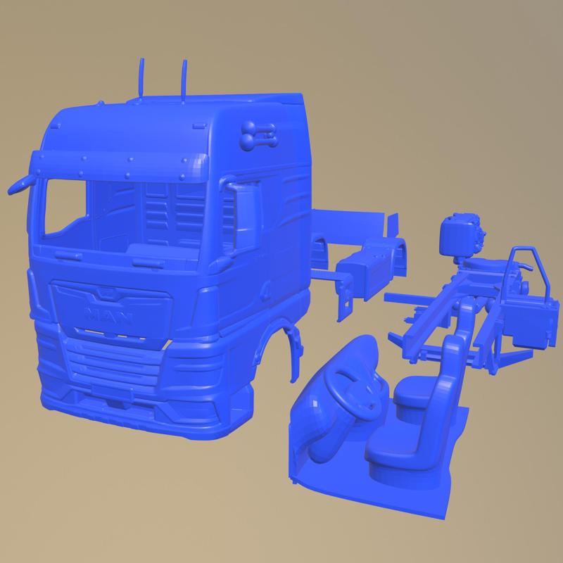 MAN TGX 2020 PRINTABLE TRUCK IN SEPARATE PARTS
