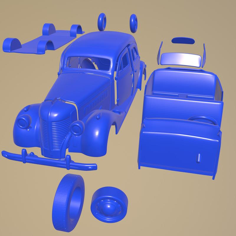 ZIS 101A 1939 printable car in separate parts