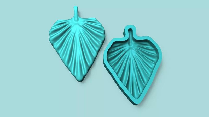 Begonia Violet Leaf - Silicone Mold Maker - Template