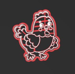 Hen, easter, cookie cutter