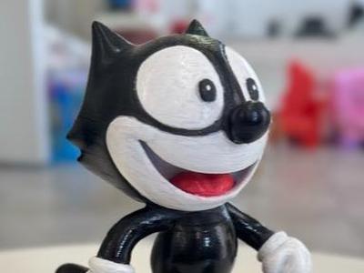 The Classic Cat Walking Statue with Briefcase
