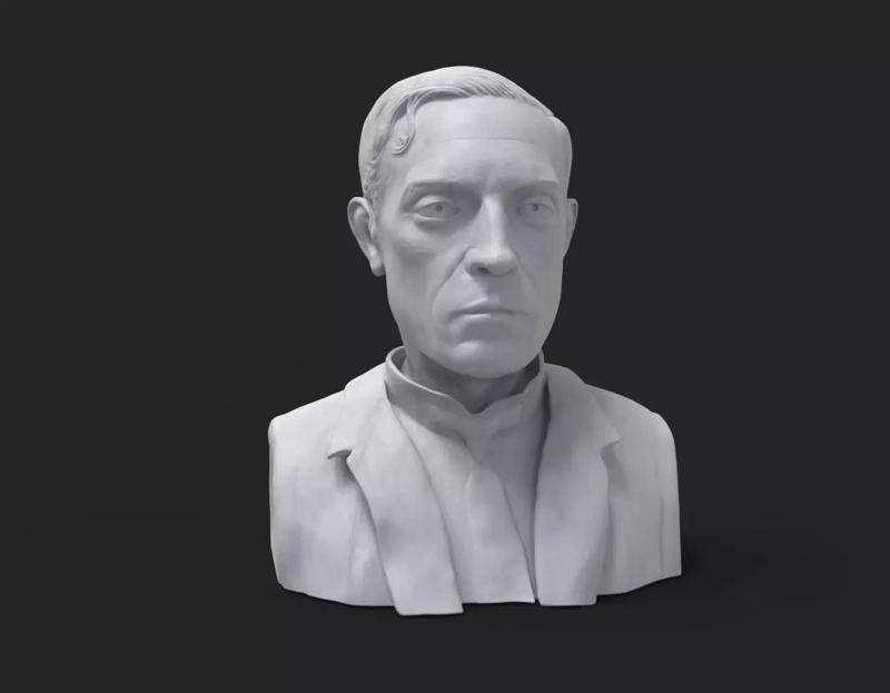 Buster Keaton bust