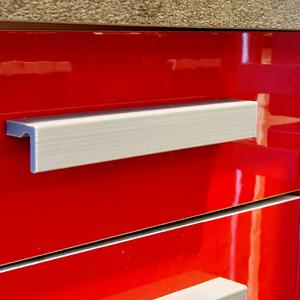 Door handle 25x25x190mm -  Hole distance 160mm