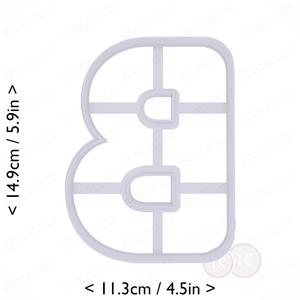 Letter B Cookie Cutter 5.5in / 14cm