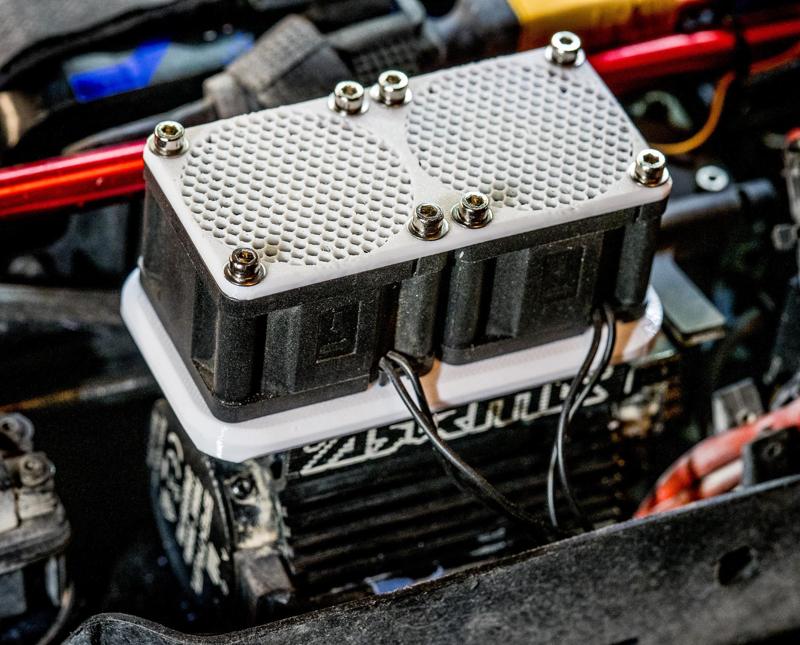 Fanadapter 2x40mm for Arrma 6S Motorcooler (35mm)