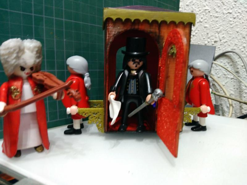 Palanquin for dioramas, king, queen... compatible playmobil
