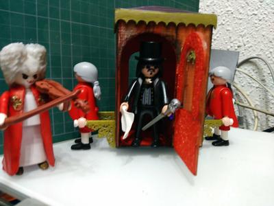 Palanquin for dioramas, king, queen... compatible playmobil