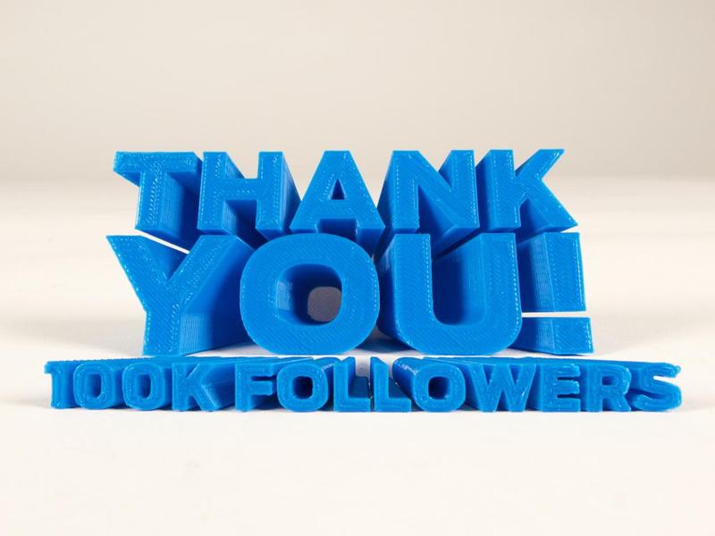 Thank You [MakerBot PrintShop]