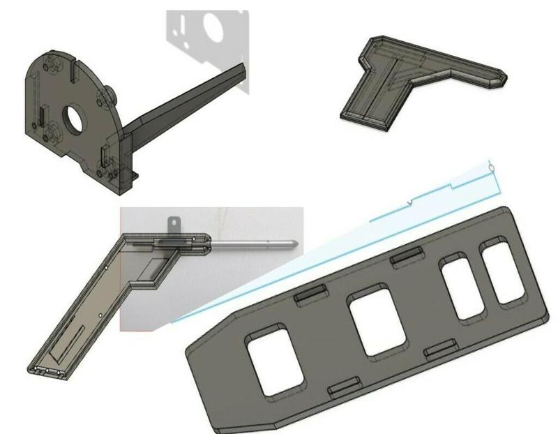 For Believer UAV 1960mm Airspeed battery Motor mount