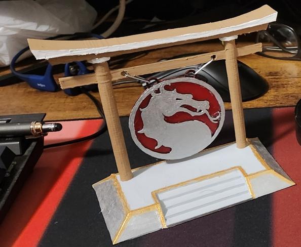 Mortal Combat Shrine with Gong