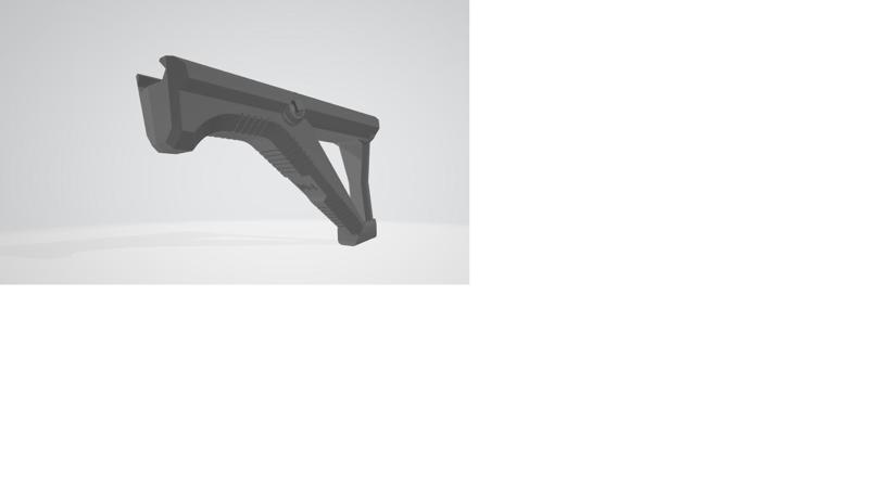 Airsoft angled grip