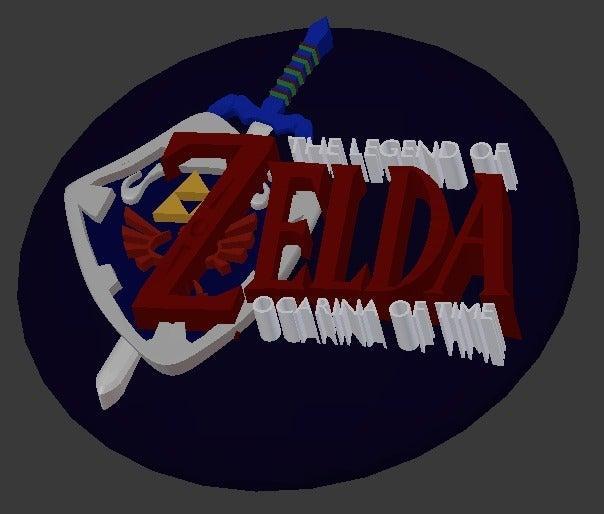 Ocarina of Time Logo Paperweight