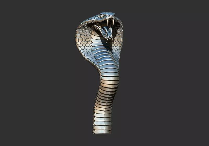 Cobra Snake Head 3D Printable Model