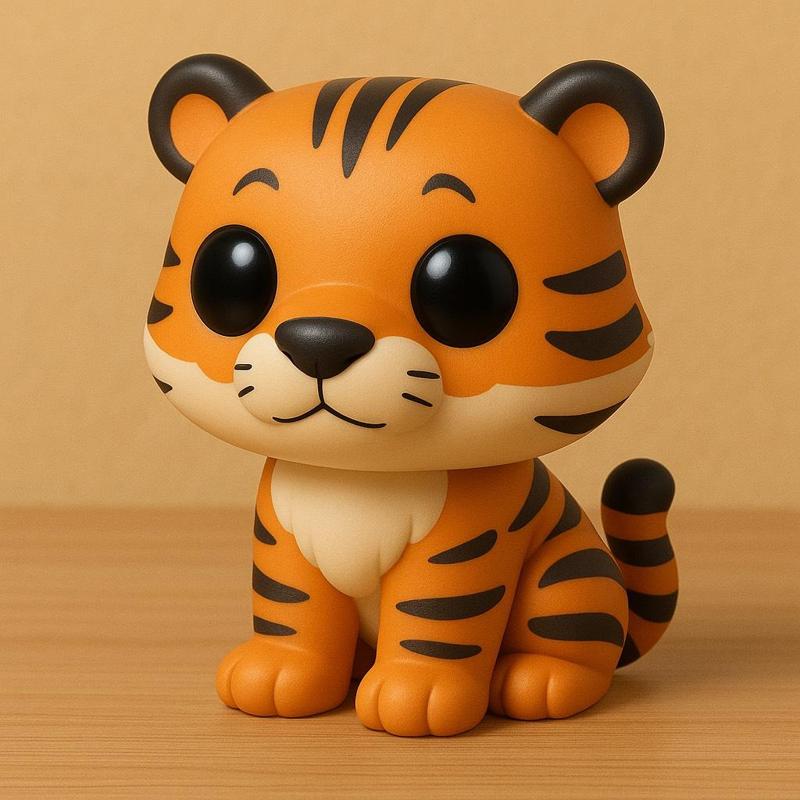 Tigre figura estilo caricatura