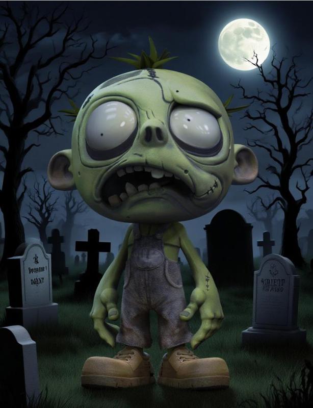 Zombie Kid- Facial Expression Meltdown