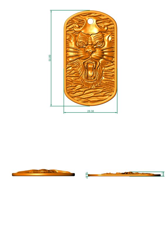 military dogtag tiger