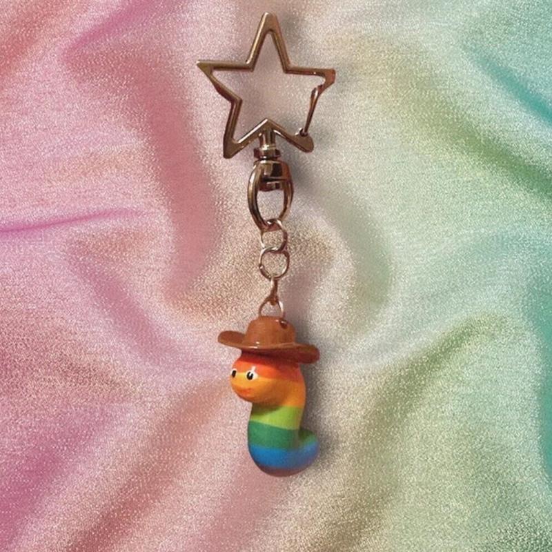 Cowboy worm (backyardigans) keychain / earrings