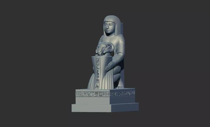 statue of Paser pharaonic 3d Printable model