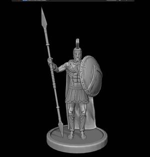 Spartan or Greek Warrior Ancient Statue For 3D printing