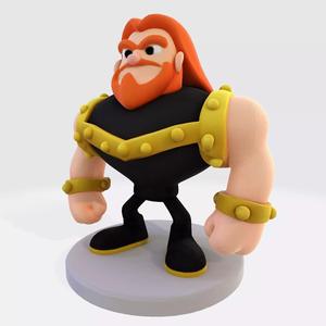 Spectral Hunter Stylized Figurine for 3D Printing