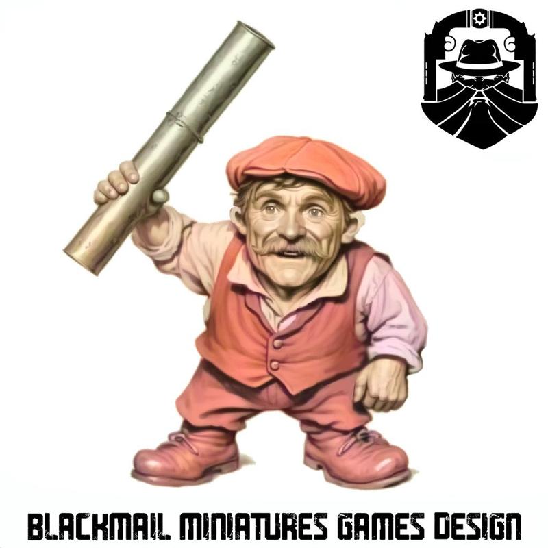 HALFLING BRAWLER 2 MUSHROOM GANG FANTASY PROHIBITION OLDHAMMER GAME