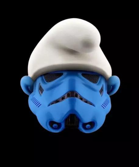 star wars stormtrooper smurfs