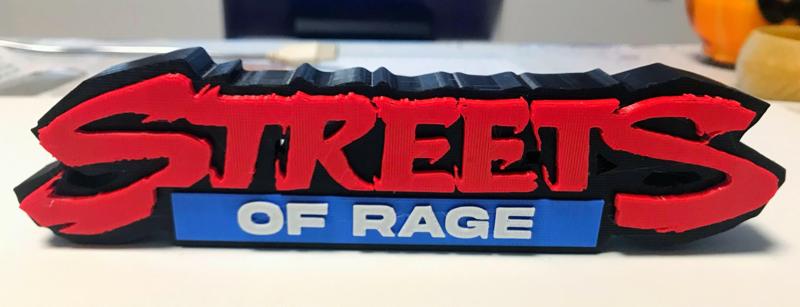 Streets Of Rage Sega Megadrive logo