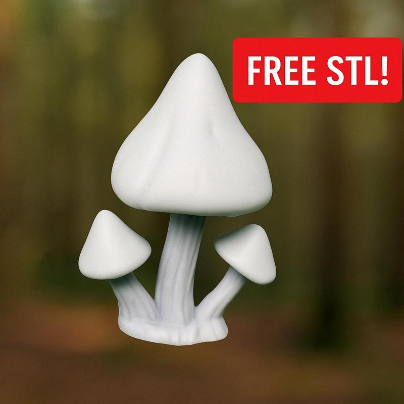Sporelands Fungal Freebie – Shroom Cluster Terrain (FDM Friendly)