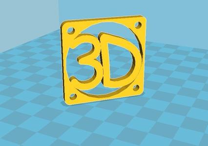 3D 40mm Fan Grill