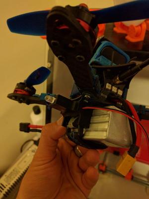 Trackmate Transponder Holder via Battery Strap