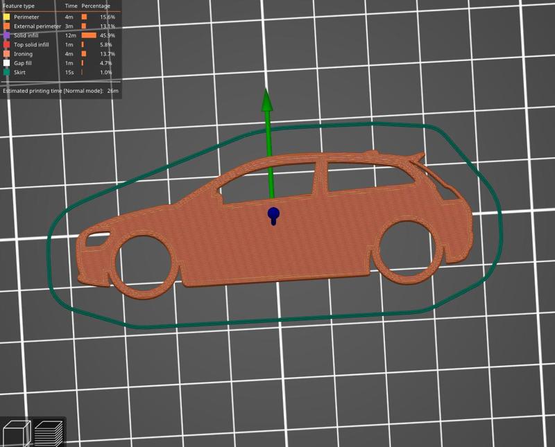 Volvo C30 pre facelift side silhoutette key