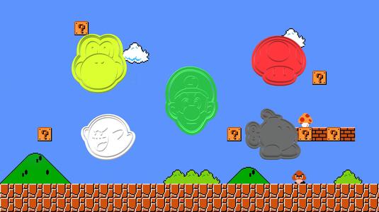 Mario Bros Cookie Cutters #2