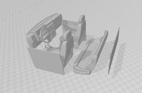 Complete interior for Patrol y60 (3 doors) 1/10th