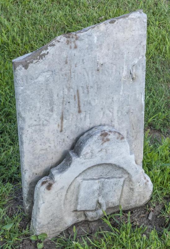 Broken Headstone at Mount Pleasant Cemetery