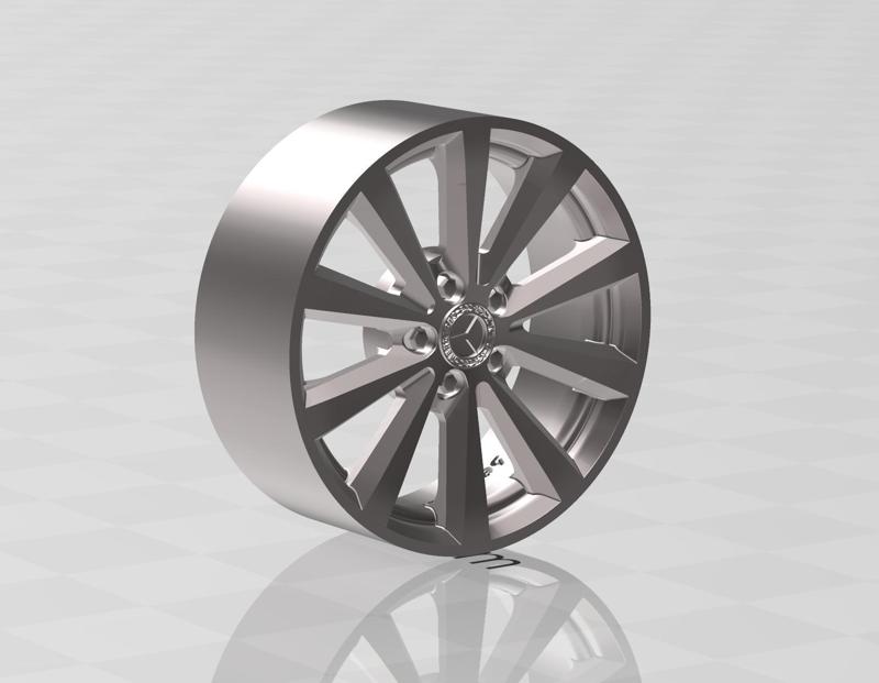 Mercedes W215 OEM wheels for scale model 1/18 1/4 etc.