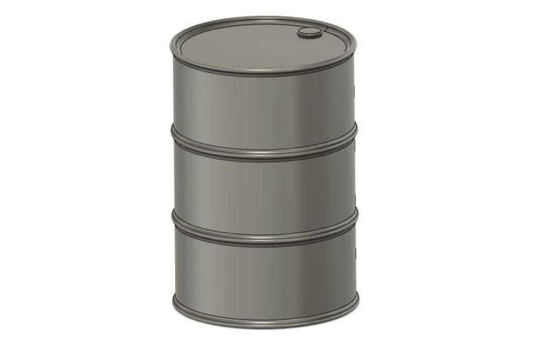 210L 45 gallon Oil Drum Barrel - (1/10 RC, 1/14, 1/32, 1/43 O, 1/87 HO, 1/76 OO, 1/148 N) - Model Railway