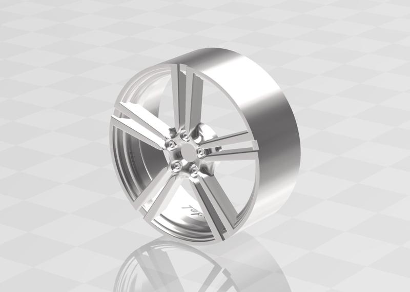 Porsche Panamera Turbo S wheels for scale model 1/18 1/24 etc.