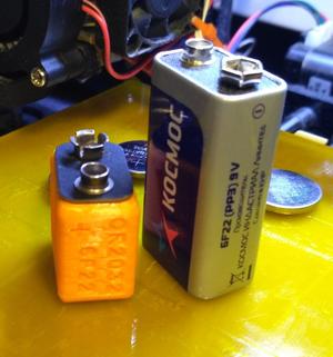 Battery adapter CR2032 to 6F22(9v)