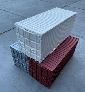 scale 20ft. and 10ft. shipping container