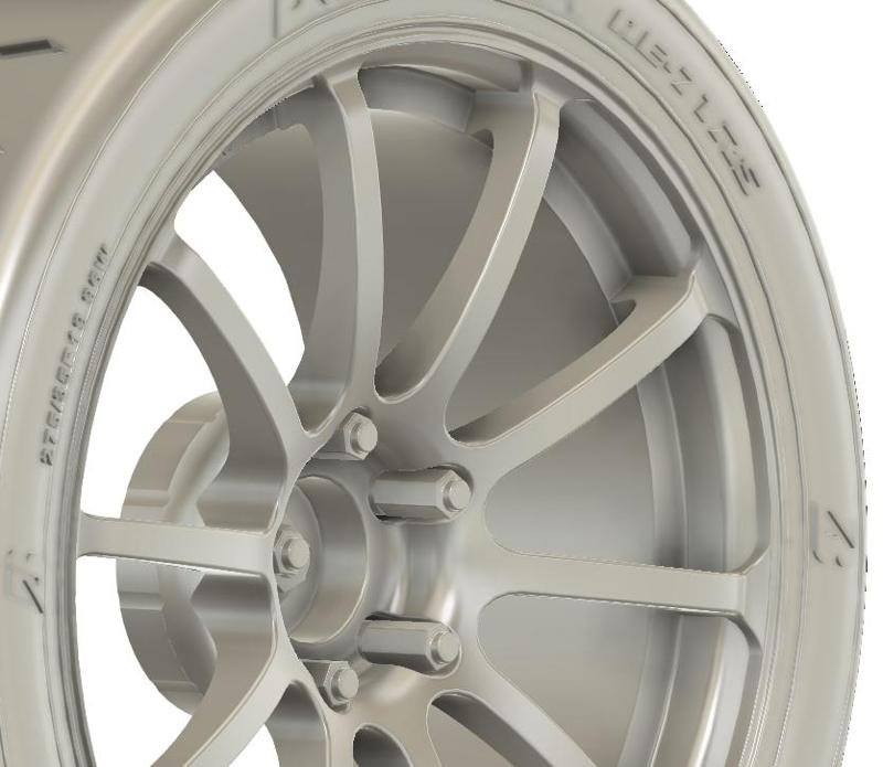 1/24 19x9 Advan Racing RS wheels