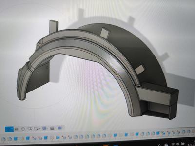 Tamiya Mercedes SK front mudguard